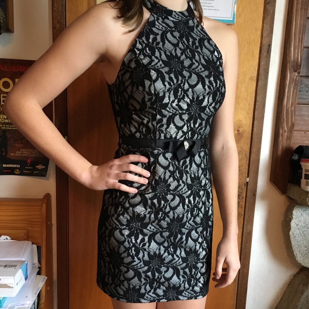 Shiny Floral Dress
